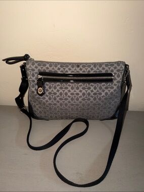 Coach Gray Signature Jacquard Crossbody
